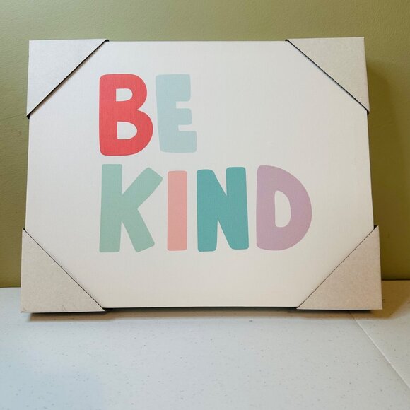 Be Kind Inspirational Wrapped Canvas Wall Art Print - Picture 5 of 9